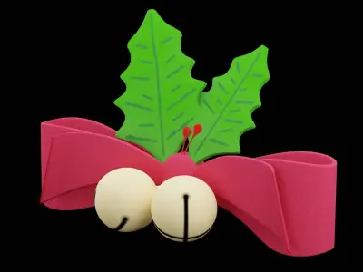 Christmas Bell Low-poly 3D model buy