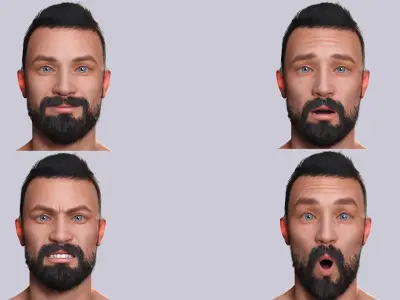 Realistic 3D Construction Worker Character Model Low-poly 3D model