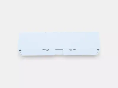 BESTA TV bench with doors 24 3D model