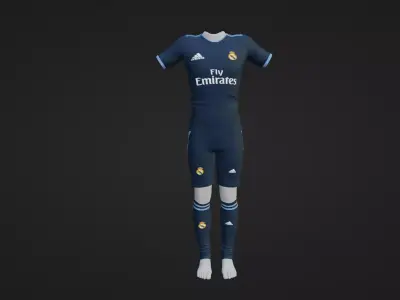 Real Madrid Sportwear Low-poly 3D model