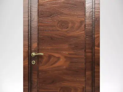 Wooden Door 4K Texture 3D model