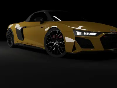 Audi R8 spyder 3d model 3D model