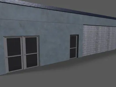 full building 1  Free low-poly 3D model