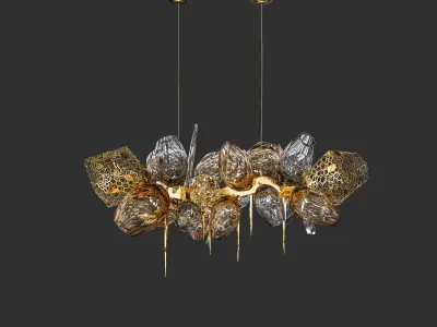 Britannica Chandelier Horizontal-1 3D model
