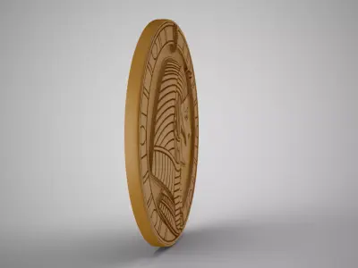 Cleopatra Medallion 3D print model