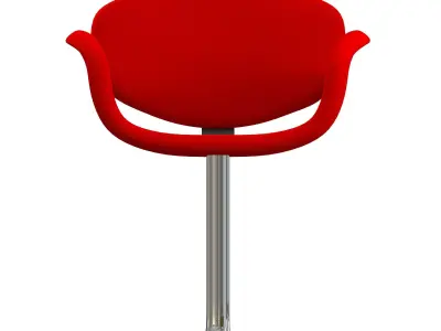 Little Tulip Disc Base Armchair Free 3D model