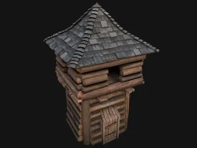 Medieval Towers Pack Low-poly 3D model
