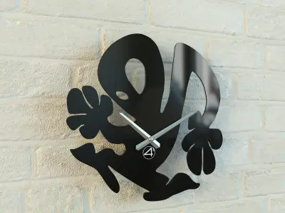 Funny wall clock collection Free 3D model