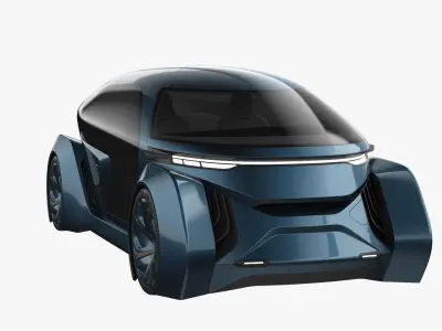 Self-Driving Car Concept 2 3D model
