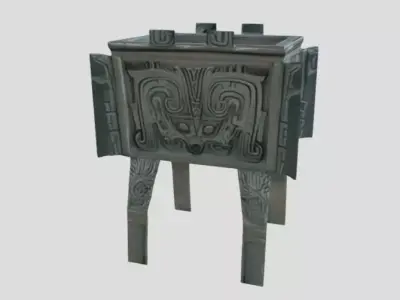 Bronze Tripod by Tripo Free 3D model