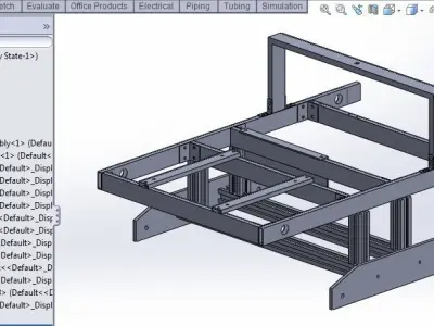 Tracked Mobile Robot Free 3D model