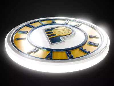 Indiana Pacers logo - Cinematic - 3D print 3D model