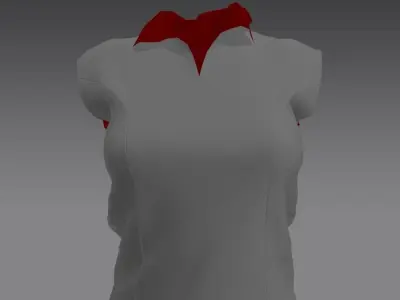 Clothes for Marvelous Designer Muscle Shirt Sport Woman 3D model