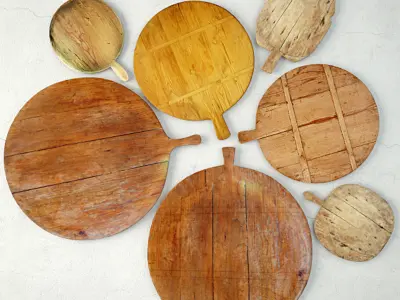 Antique Cutting Boards 2 3D model