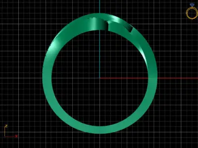 Fancy Womens Rings Plain Rings Ready STL 3DM Models Rings 3D print model 14