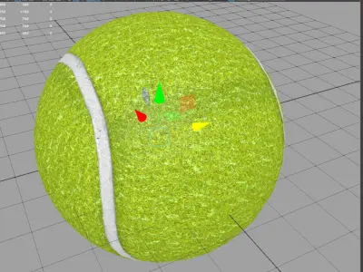 Tennis ball - PBR Low-poly 3D model