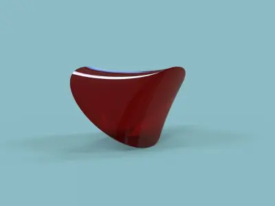Oloid gemstone 3D model