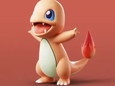 Pokemon - Charmander 3D print model