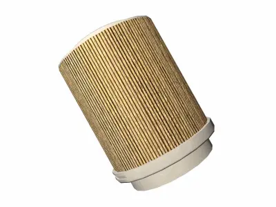 Air Filter Old Low-poly 3D model