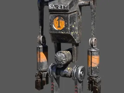 STAR WARS Pit Droid Low-poly 3D model