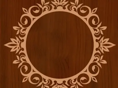 Round inlaid side table by Modenese 3D model