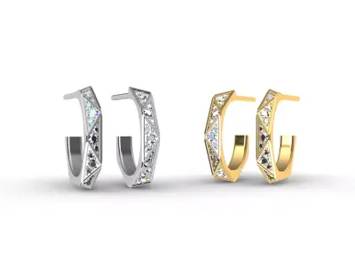 Earrings 3d model  3D print model