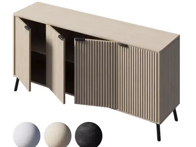 Flute Sideboard 3D model