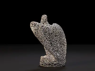 Eagle figurine 3D print model