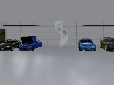 All Nissan Low-poly 3D model