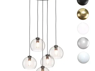 Crate and Barrel - Arren Round Pendant 3D model