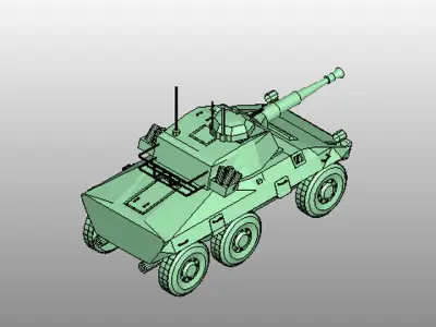 Armoured Car - Cascavel 3D model