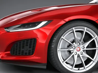 Jaguar F-Type Regular Coupe 2021 3D model