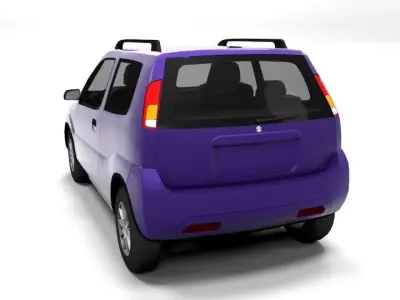 SUZUKI IGNIS 2001 3D LOWPOLY  Low-poly 3D model