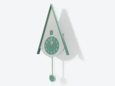 Animated Contemporary Cuckoo Clock  3D model