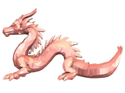 Dragon Low Poly 3D model purchase