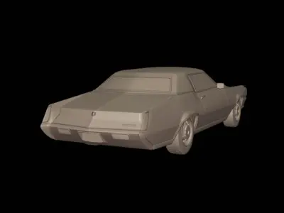 Cadillac fleetwood Eldorado Coupe 1968  3D print model