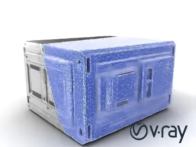 Astro Engineering Bulkhead Module Pack with Graphite Panels Low-poly 3D model