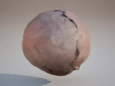 Low Poly of Red cabbage 3d model Game ready Low-poly 3D model