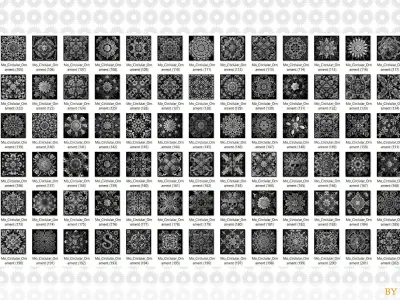 Mega collection of decorative ornaments 3D model