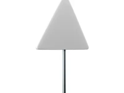 3D swing bridge road sign 3D model