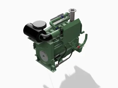 QSK23 Generator cummins diesel engine 3D print model