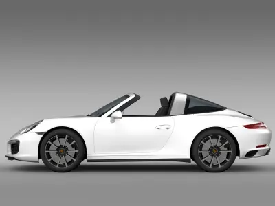 Porsche 911 Targa 4S 991 2016 3D model