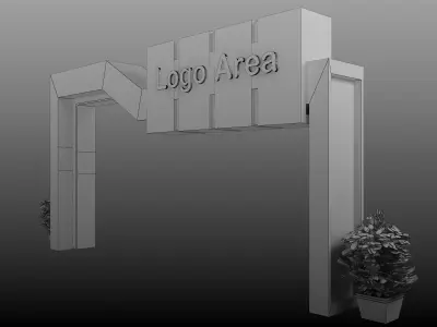 Gate Event Booth Exhibition Stand a376c  3D model