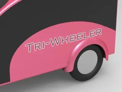 Tri-Wheeler tricycle 3D model