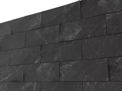 Rock wall 01 3D model