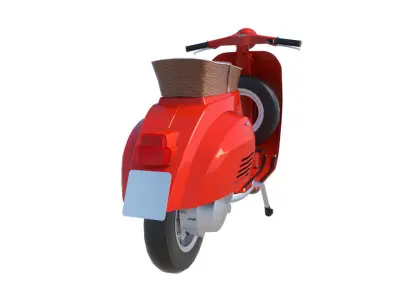 Vespa Primavera Piaggio retro classic vehicle 3D model