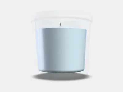 ADLAD Scented candle in glass Low-poly 3D model