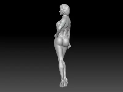 FORMULA ONE GIRL FLAG 2 3D print model