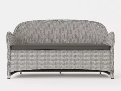 Roma 2 seater sofa Low-poly 3D model