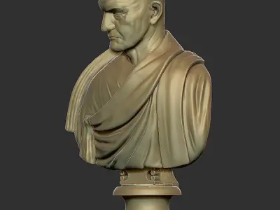 Printable bust of Roman Empire Consul 3D print model